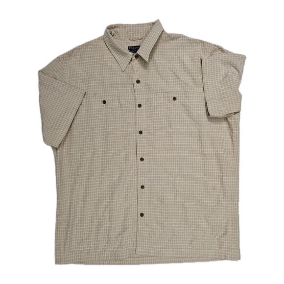 511 Tactical Shirt Mens XL Yellow Plaid Short Sleeve Conceal Carry - Picture 1 of 6
